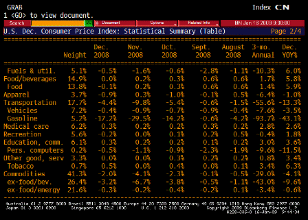 2009-01-16 Consumer Price Index TABLE 2